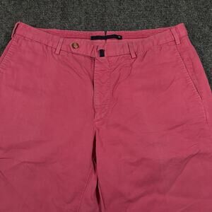 Incotex Chinolino Pants Mens 36 (35x33) Pink Linen Blend Chino Trousers